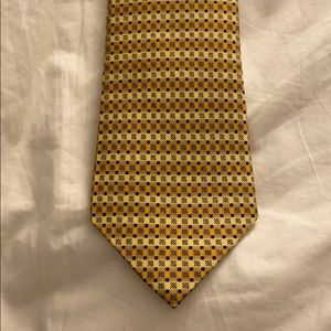 Hermes Gold tie with black detail